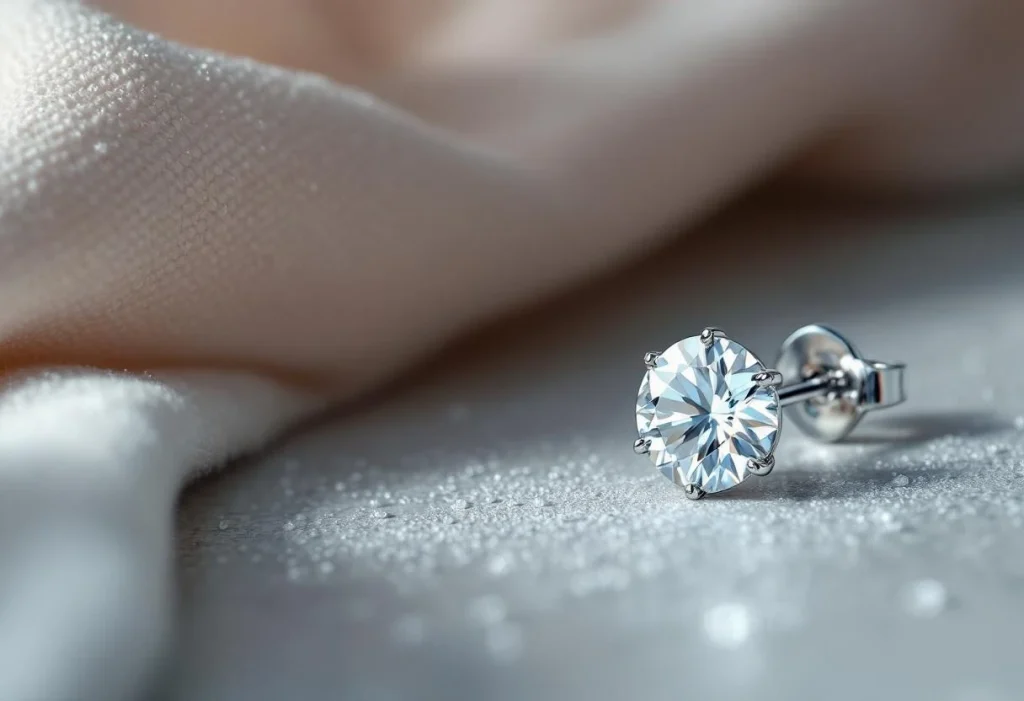 Entretien et nettoyage d’une boucle d’oreille diamant pour homme : astuces et conseils pratiques