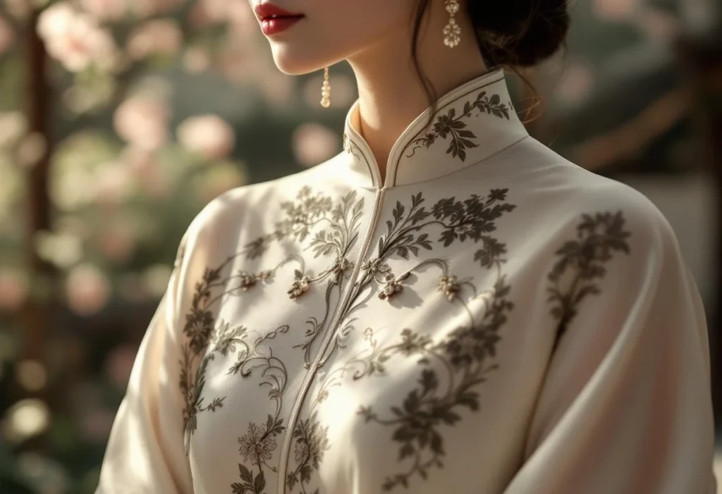 Du col mandarin au col bardot : quand les détails subliment la robe chinoise