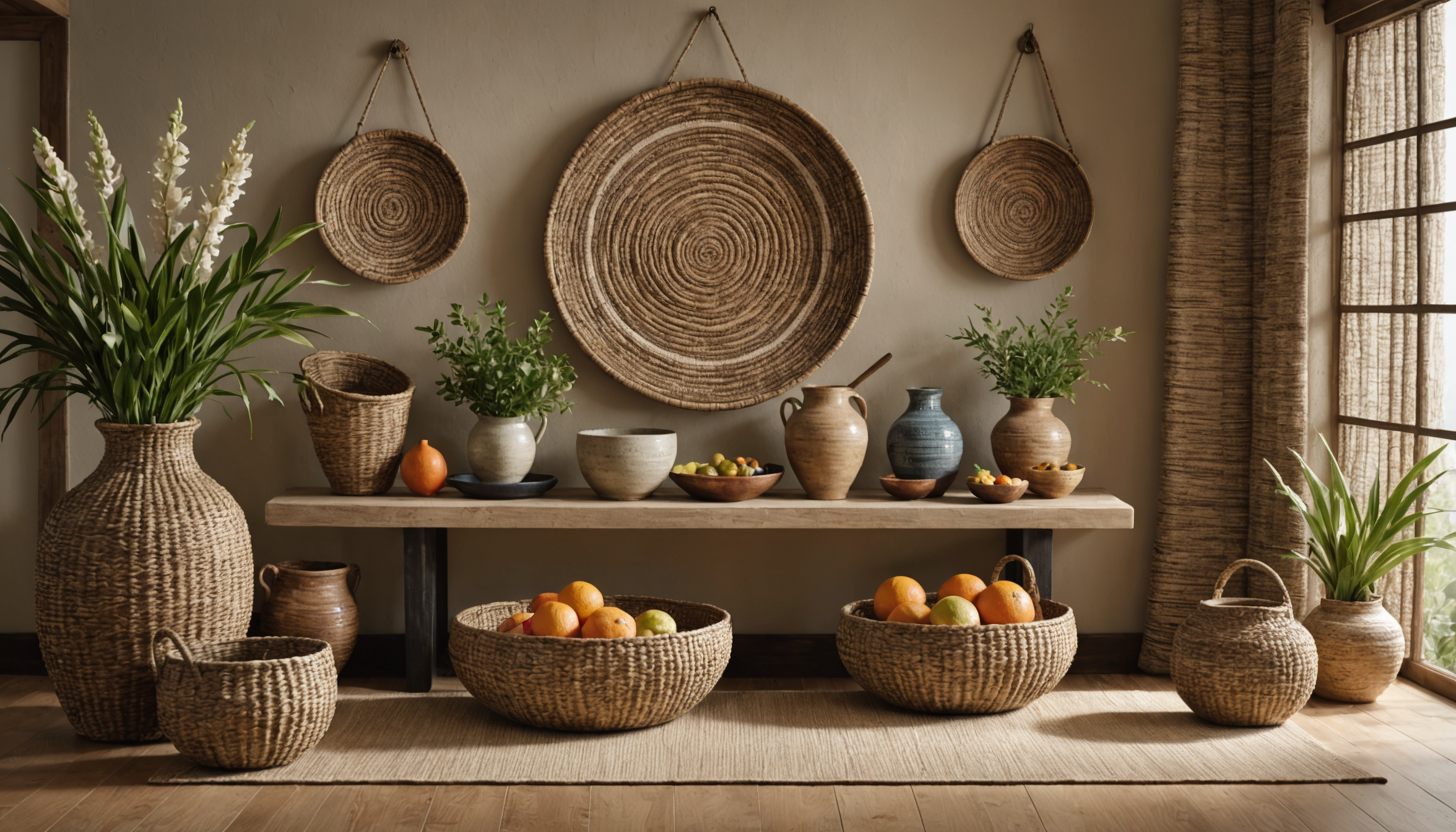découvrez une décoration inspirée de la méditerranée avec des fibres naturelles, des céramiques authentiques et des couleurs chaleureuses pour un intérieur lumineux et apaisant.