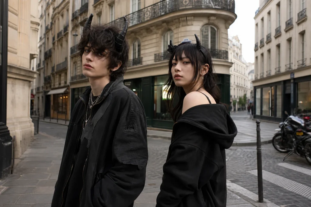 Ces cornes de démon qui débarquent dans le streetwear parisien