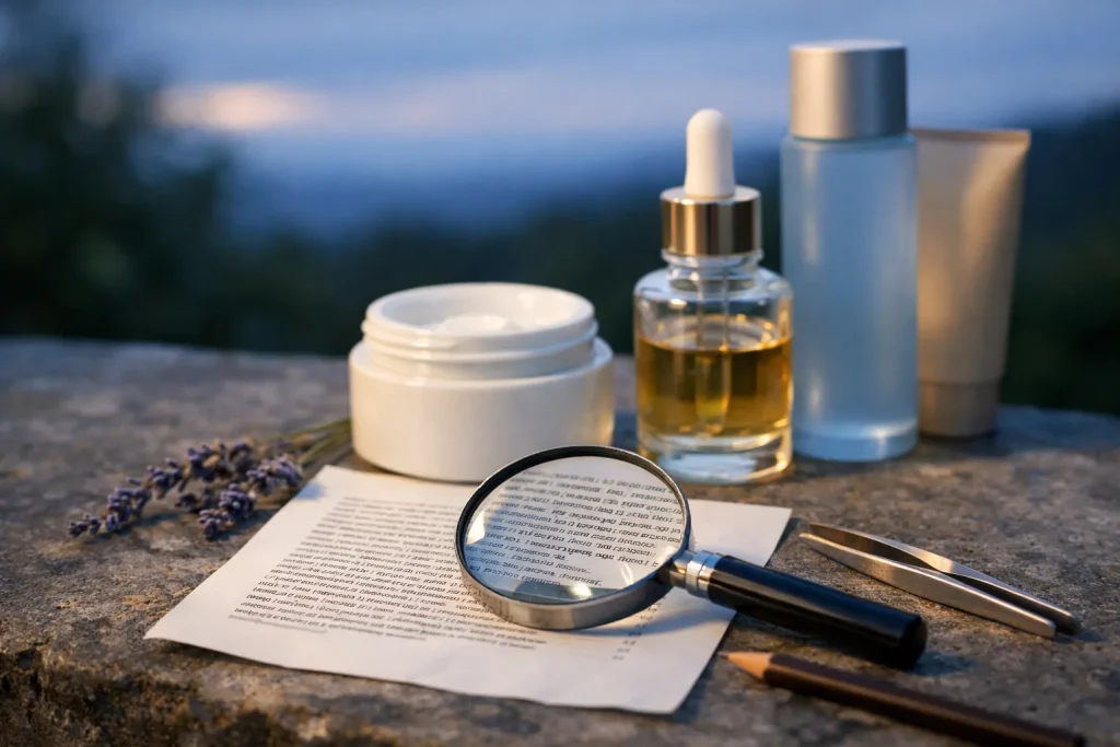 Lire une étiquette de cosmétique : ce que dit vraiment la liste INCI